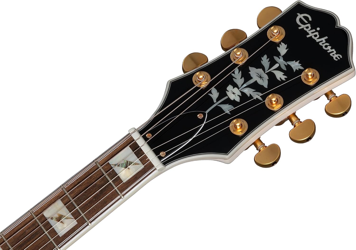 Epiphone Emily Wolfe White Wolfe Sheraton, Aged Bone White with Case