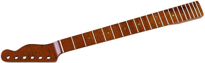 Maple Electric Guitar Neck 1 Piece 21 Frets for TL Guitar Neck with Middle Line Tele Neck Guitar ​Neck Replacement