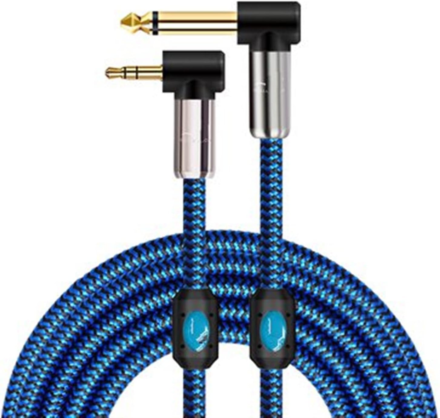 for Mixer Amplifier Guitar Bass 1/8''3.5mm to 1/4 Inch Mono 6.35mm Male Cable Guitar Interface Audio Cable (Color : B, Size : 5m)