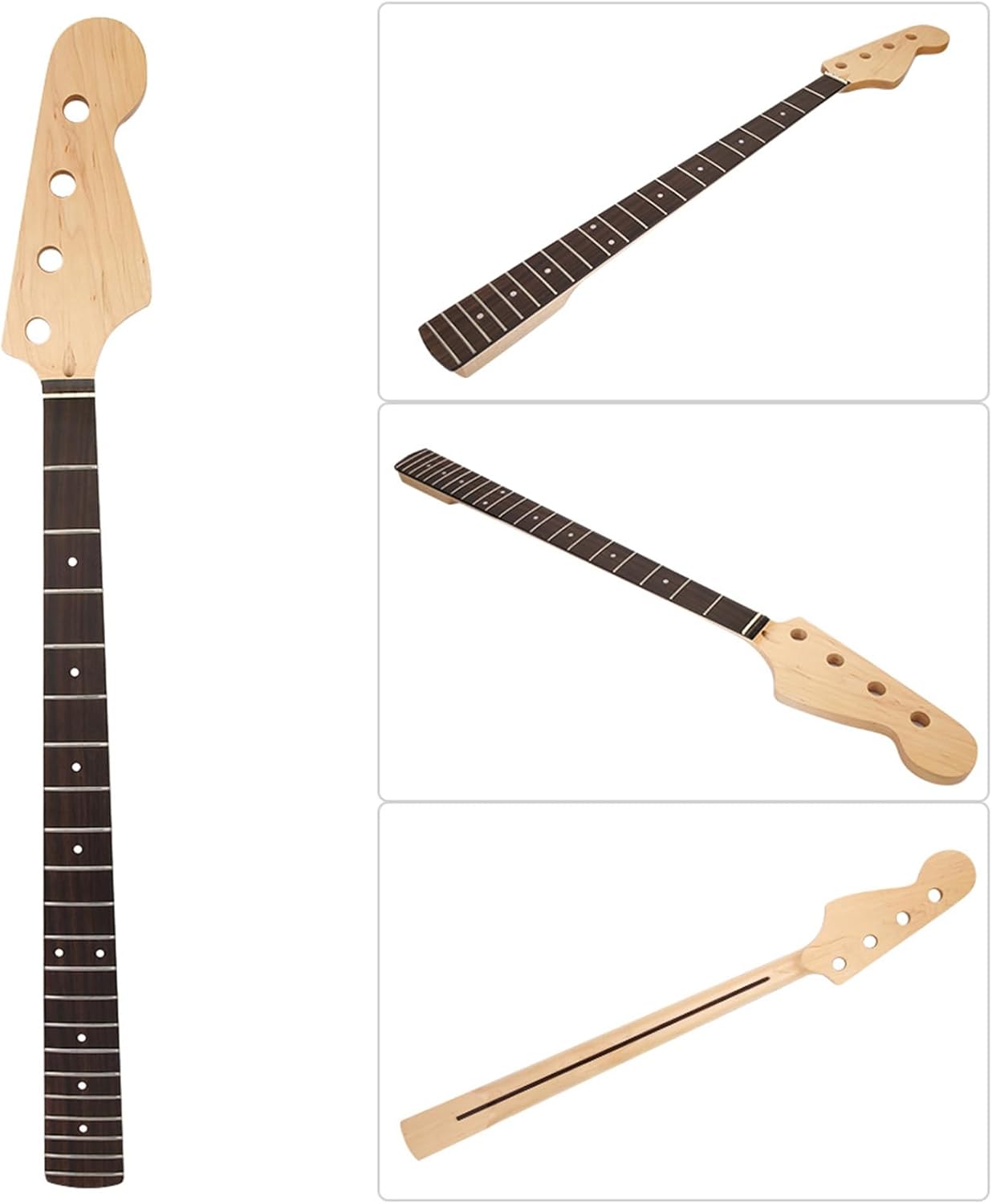 Bass Fretboard, 21 Frets Electric Bass Maple Rosewood Fretboard Fingerboard for Music Production, Live Performances, Studio Sessions