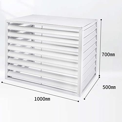 Cover for Outdoor Air Conditioning Cover Decorative Privacy Screen, Aluminum All-Weather Central Air Conditioner Protection Cover for Outside Units,freestanding Enclosure to Cover Garbage Or Ac Units