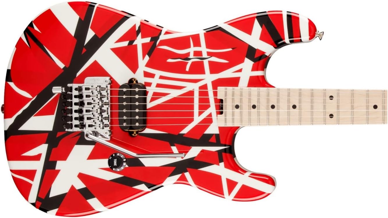 EVH Striped Series - Red with Black Stripes