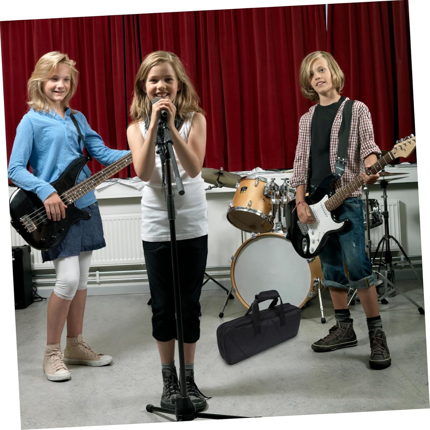 TOYANDONA 1set Guitar Effect Bracket Pedal Board Bag Secure Fixing Belts for Electric Guitar Performance and Storage