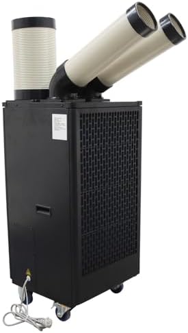 Industrial Portable Air Conditioner with Wheels 5L Large Tank Commercial Spot Cooler Adjustable Air Outlet Ideal for Hospitals Workshops Outdoor Events 220V 1.1KW