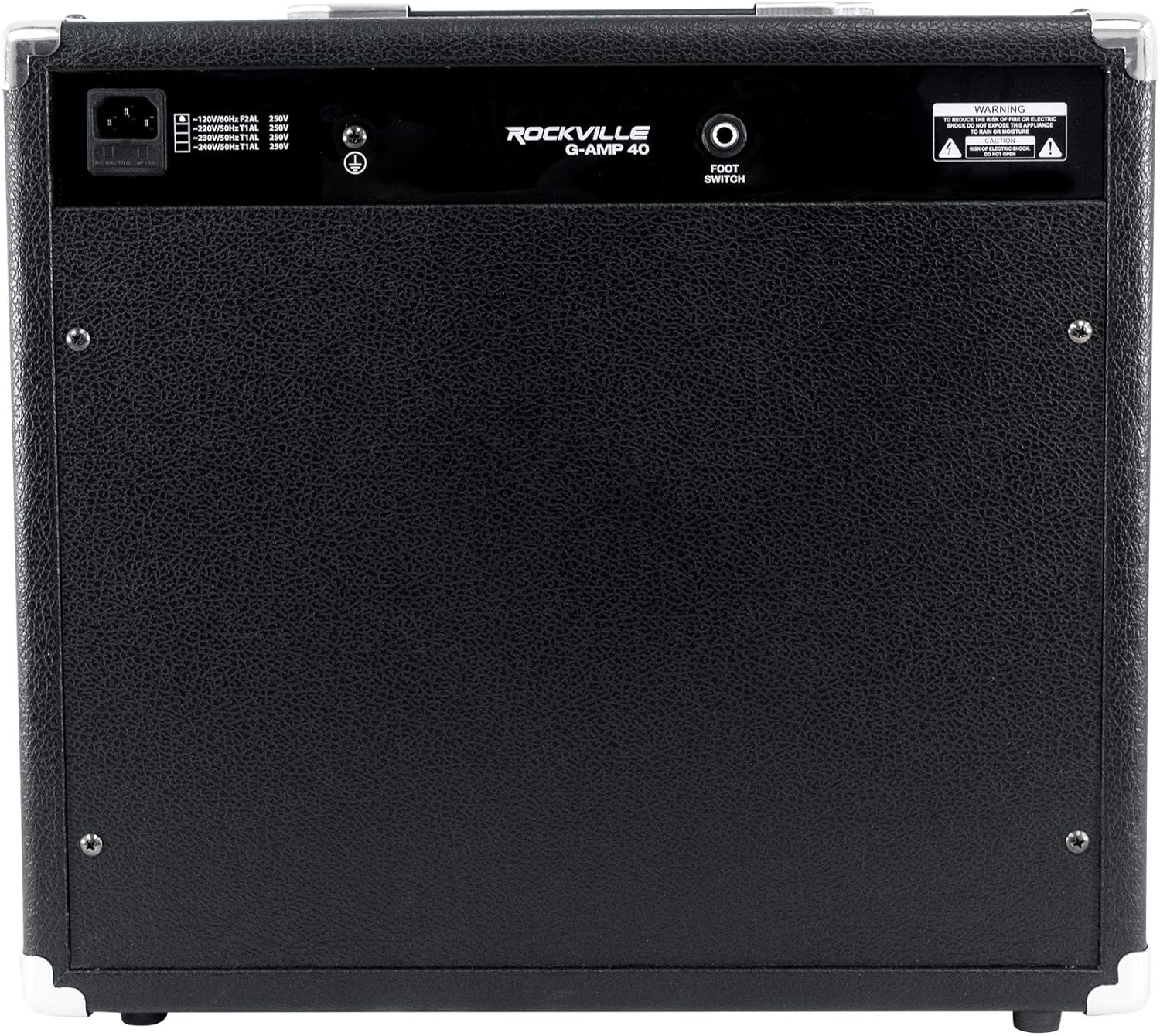 Rockville G-AMP 40 40W Guitar Combo Amplifier, Bluetooth, Mic Input with Echo, USB/SD Playback, Footswitch, Built-in Effects, Portable for Practice and Performance