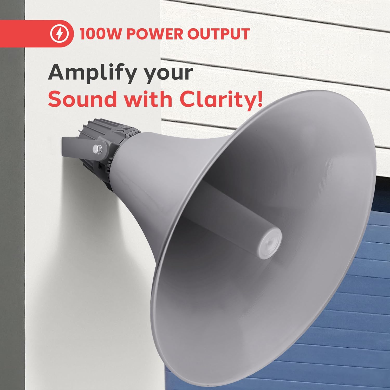 Pyle Indoor Outdoor PA Horn Speaker - 19.5