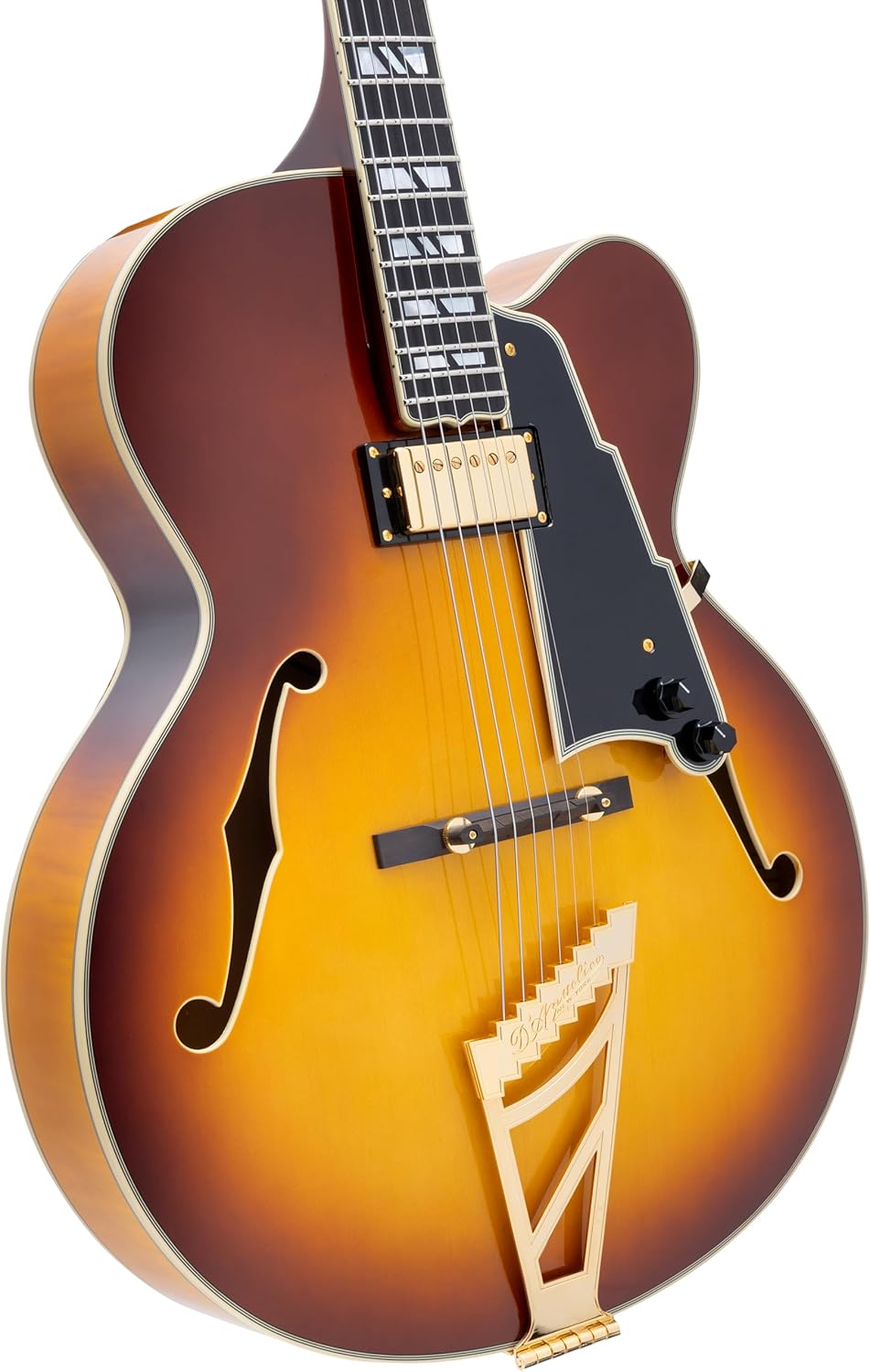 D'Angelico Excel EXL-1 Hollowbody Electric Guitar - Dark Iced Tea Burst