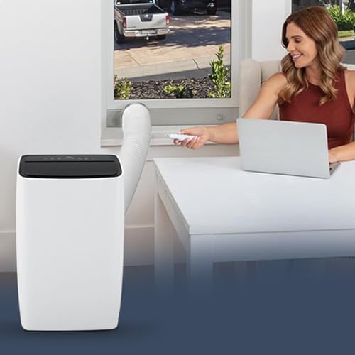 Portable Air Conditioners 12,000 BTU, Portable AC Units for Rooms With Multi-Function Fan, Dehumidifier Mode, Remote Control AC Unit for Bedroom Apartments Up to 550 Sq.Ft, Black