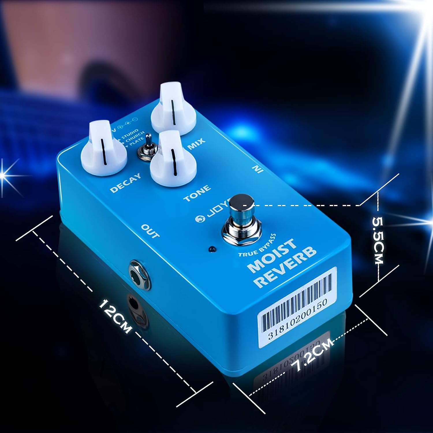 JOYO R-24 High Gain Overdrive Pedal Amplifier Simulation Guitar Pedal and JF-20 Reverb Effect Pedal Digital Guitar Pedal