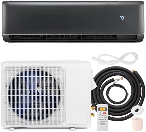 DORTALA 24000 BTU Mini Split Air Conditioner & Heater, 21 SEER2 208-230V Pre-Charged Inverter Heat Pump System, Wall Mounted Ductless AC Unit with Remote, Compatible with Alexa, Googlehome