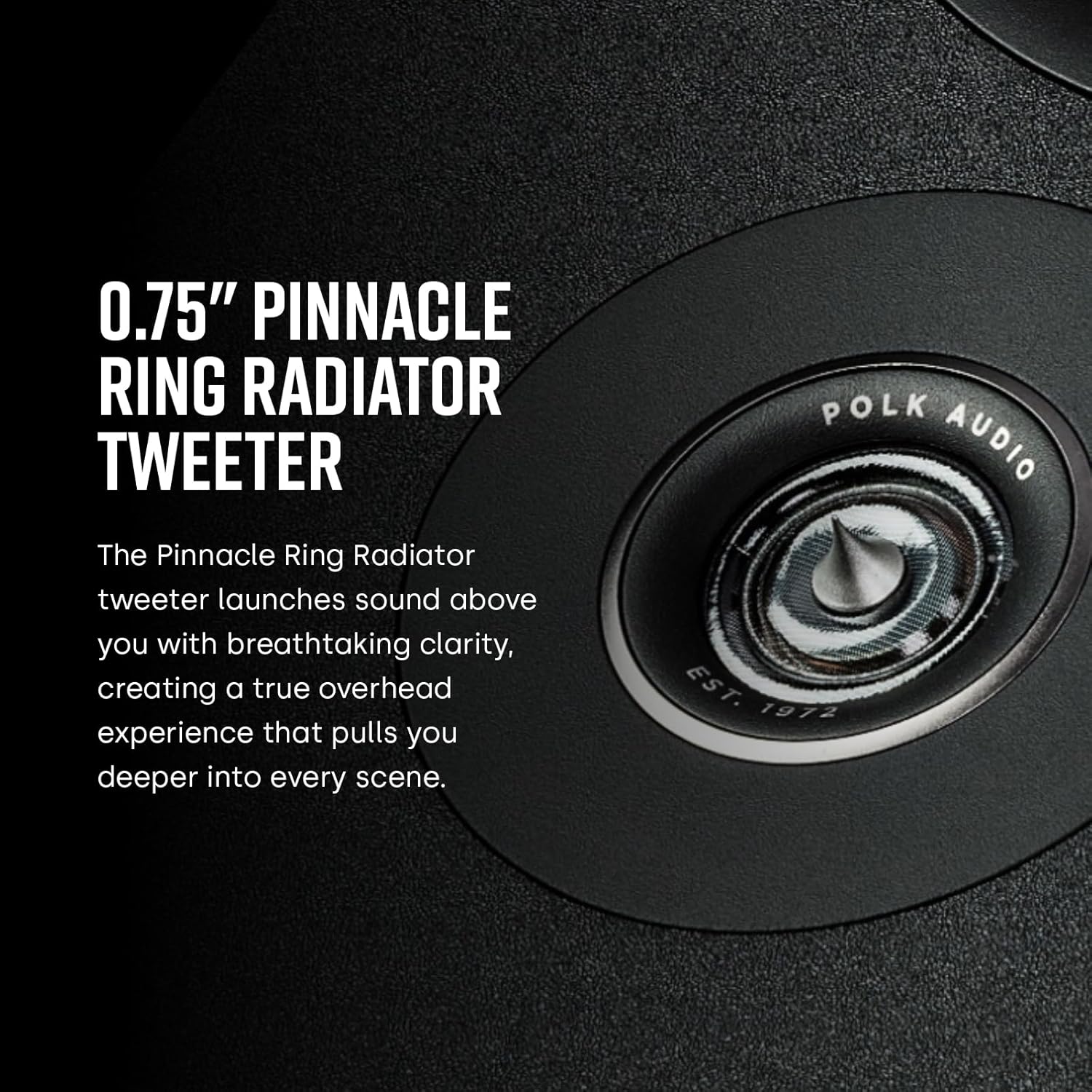 Polk Audio Reserve R900 Height Module, Dolby Atmos Speakers for 3D, Multidimensional Sound, 1