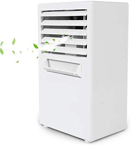 Air Cooler for Home Office Mini Portable Air Conditioner Table Desk Small Home Office Bladeless Fan Humidifier Quiet Personal Moisturizing Air Cooler Fan