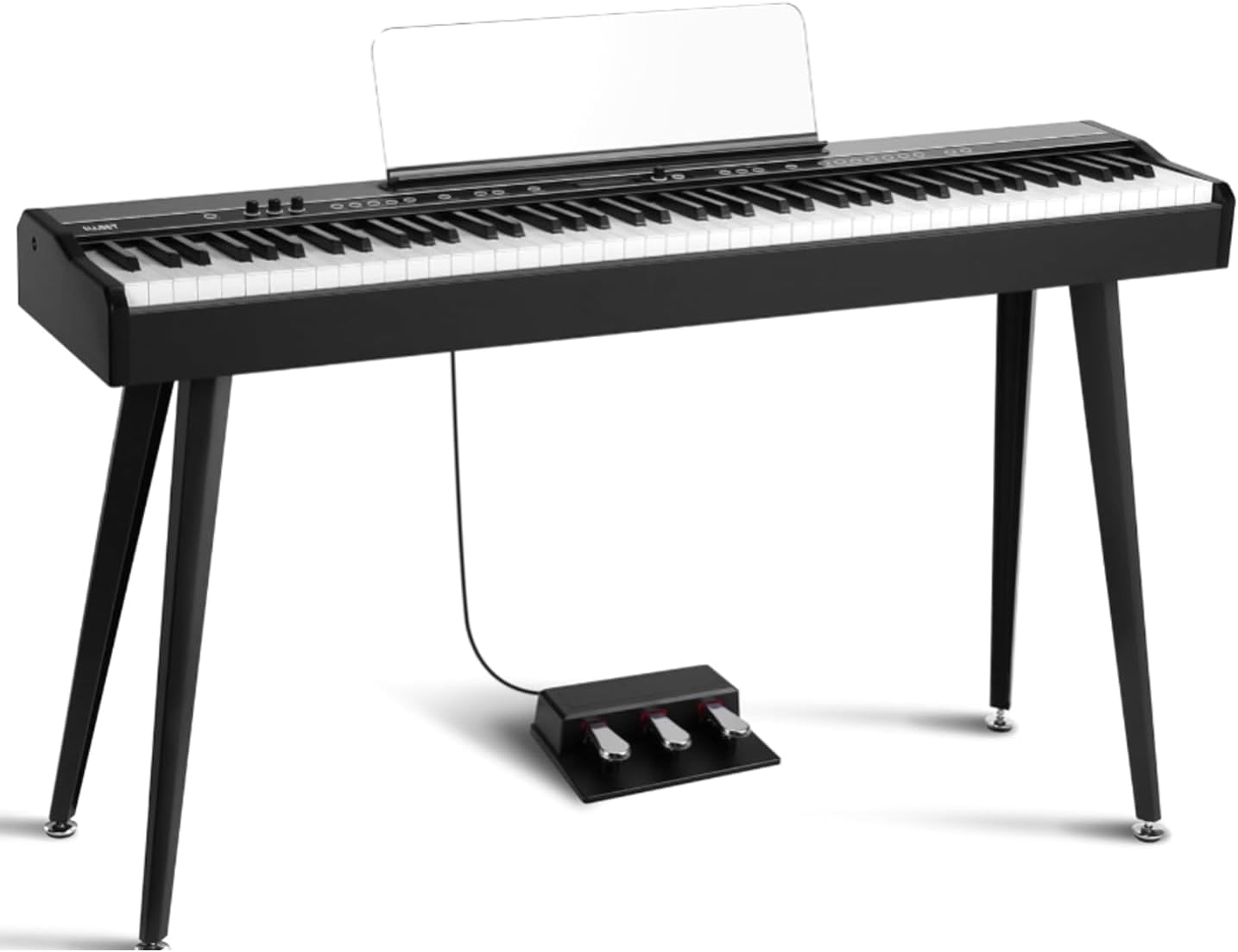 Piano Keyboard, Beginner Digital Piano 88 Key Full Size Weighted Keyboard, Digital Pianos with Sustain Pedal Headphone & Power Supply Suitable for Beginner & Lovers (D5 Piano)