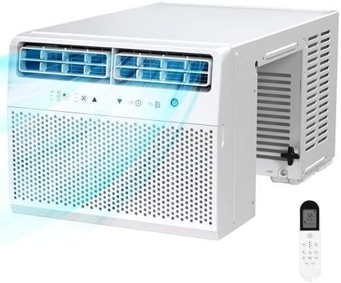 Antarctic Star U-Shaped Air Conditioner Window Unit 10000BTU, Ultra Quiet Window Air Conditioner Cools up to 450 Sq. Ft, Saddle Window AC Units with Full Window View, Energy Saving, Easy to install