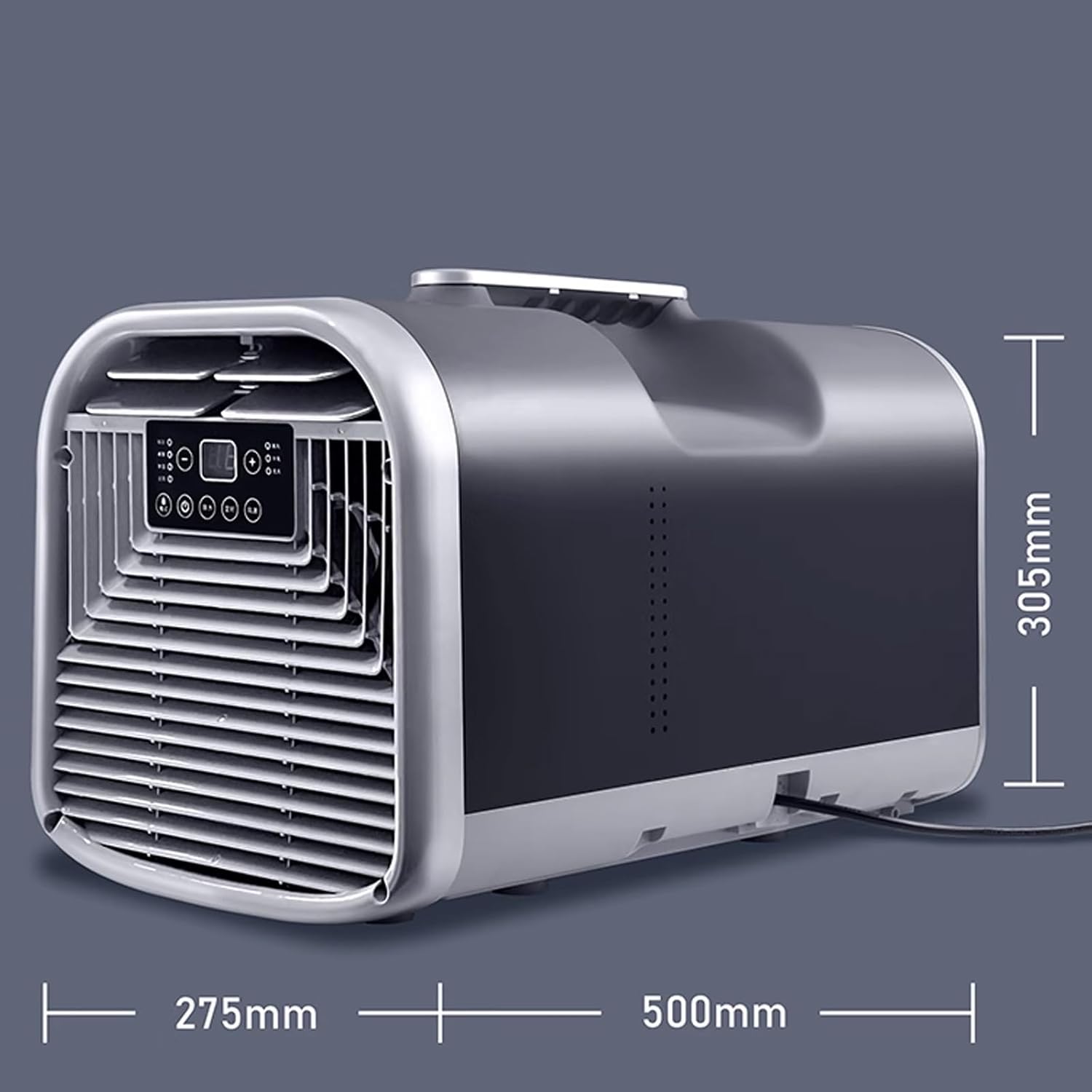 Mini Portable Air Conditioner 3 Wind Speeds 4-in-1 Evaporative Air Cooler with Touch Panel and Remote Control 1-12H Timing for Room, Office, Small Spaces(220v)