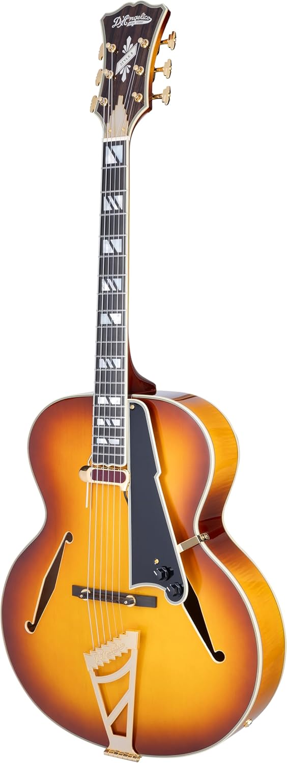 D'Angelico Excel Style B Hollowbody Electric Guitar - Dark Iced Tea Burst