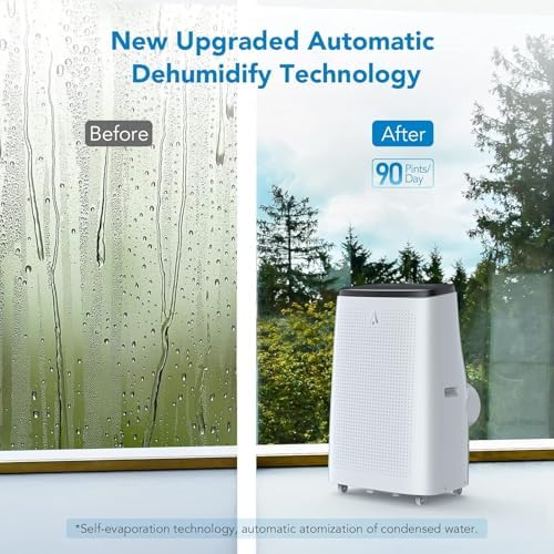 Portable Air Conditioners,14000 BTU Cools Room Up to 700 Sq.Ft with Remote Control, 3-In-1 Free Standing Cooling AC Unit With Fan & Dehumidifier, Smart/Sleep Mode,3 Speed,Auto Swing,24H Timer