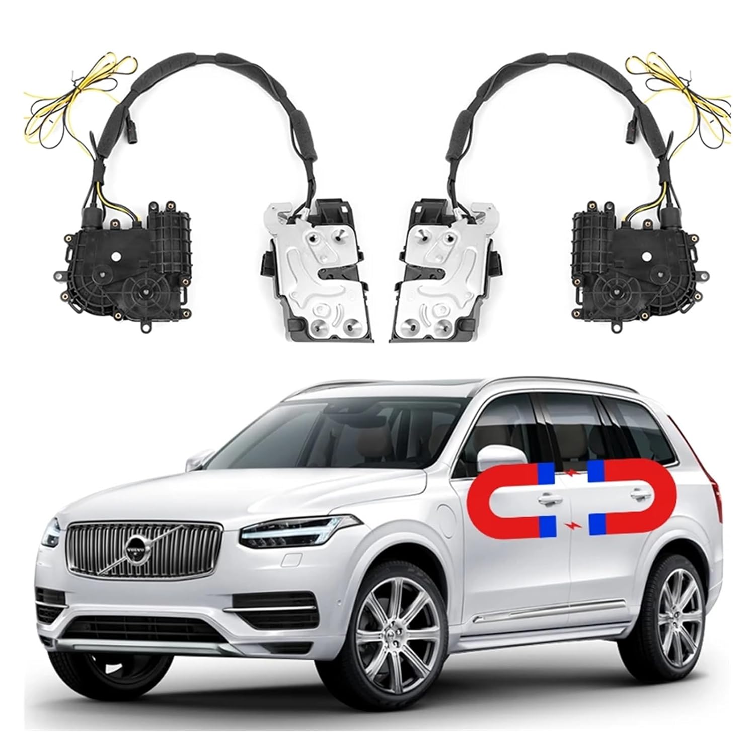 Compatible for Volvo XC90 Electric Suction Door Refitted Automatic Locks Car Intelligence Soft Close Accessory Tools Dedicated(2021)