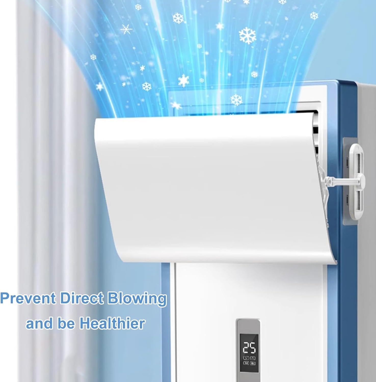 Adjustable Air Conditioner Deflector, Portable AC for Air Conditioner, Adjustable ac vent deflector for Improved Airflow