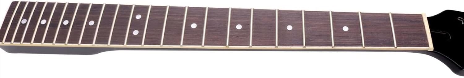 for LP Guitar Neck Electric Guitar Neck Butt Black Rosewood Headstock Unfinished Guitar Neck