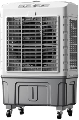 Portable Air Conditioner for Efficient Cooling, 3 Wind Speed Swamp Cooler, Evaporative Air Cooler with Knob Control & Water Tank, for Home Factory Supermarket(95cm/37.4in)