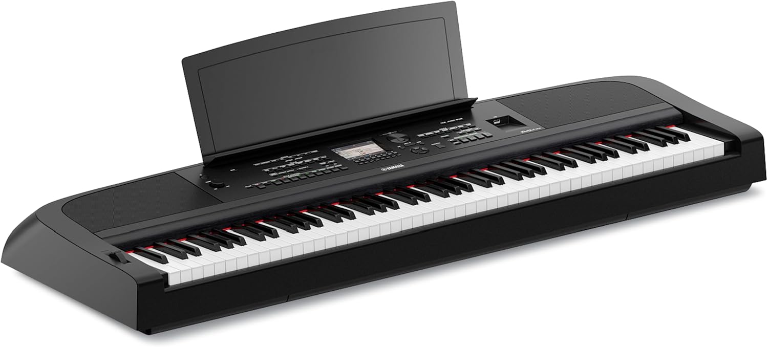 Yamaha DGX-670B, 88-Key Weighted Digital Piano with Sustain Foot Switch and Music Rest, Black - Furniture Stand Sold Separately