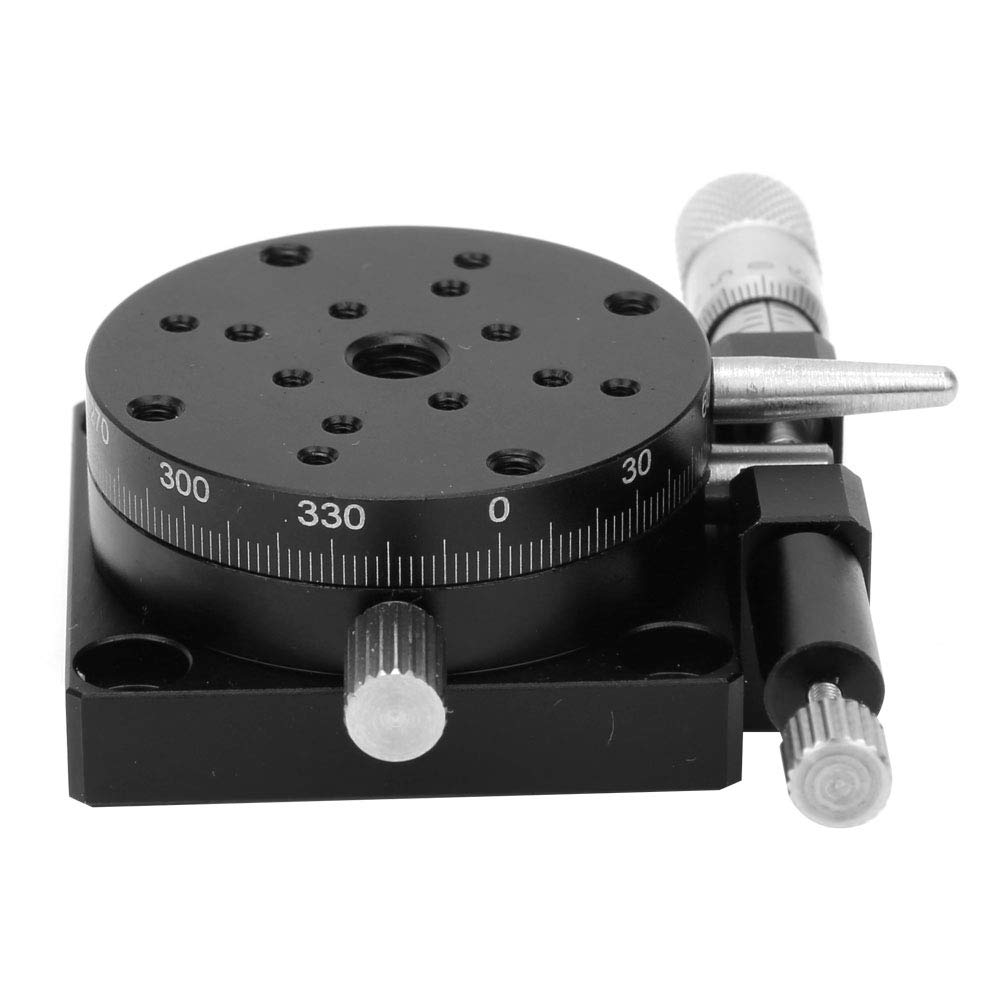 R Axis Trimming Station | RSP40 - L Manual Micrometer Slide Platform | 40mm Aluminum Alloy for Optical Experiments/Accurate Measurement/Machinery Production