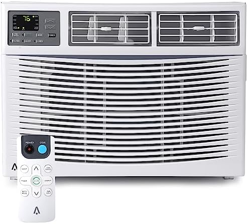 Window Air Conditioner, 10,000 BTU, Cools 450 Sq.ft, 3 Cooling & Fan Speeds, Window AC with Remote/App Control, Energy Saving, 110-115V