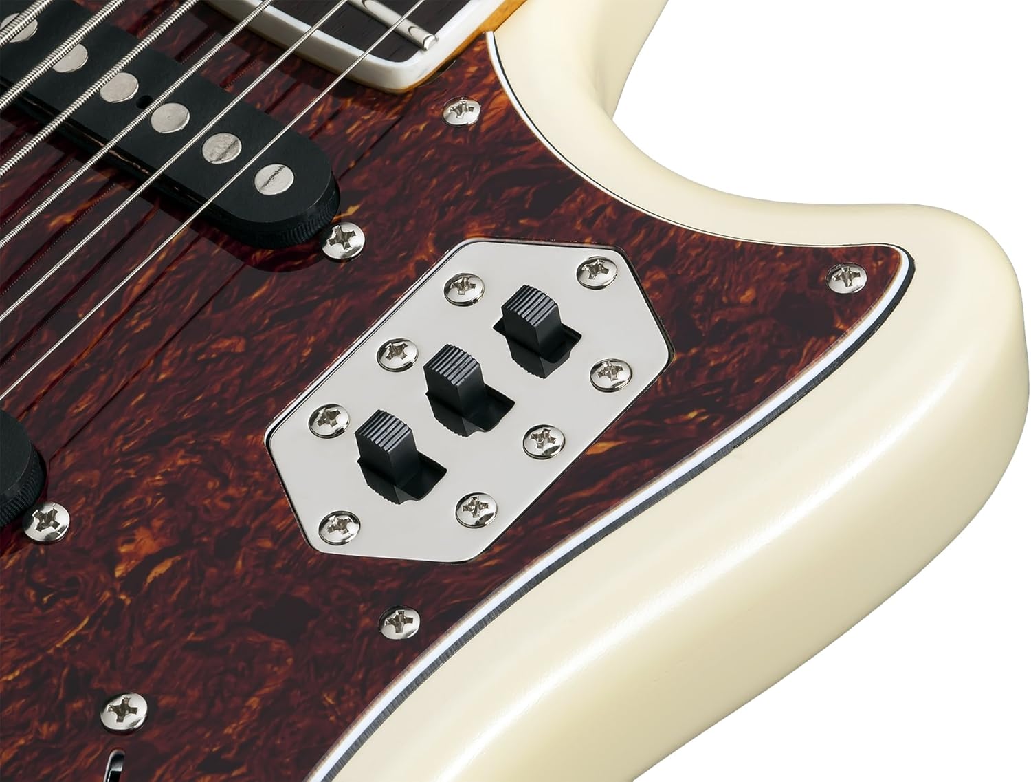 Schecter 6 String Solid-Body Electric Guitar, Ivory Pearl (294)