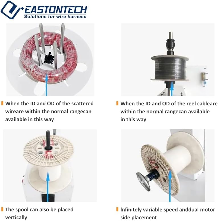 EASTONTECH EA-14B universal single spool wire prefeeding machine max 15kgs cable paying off machine