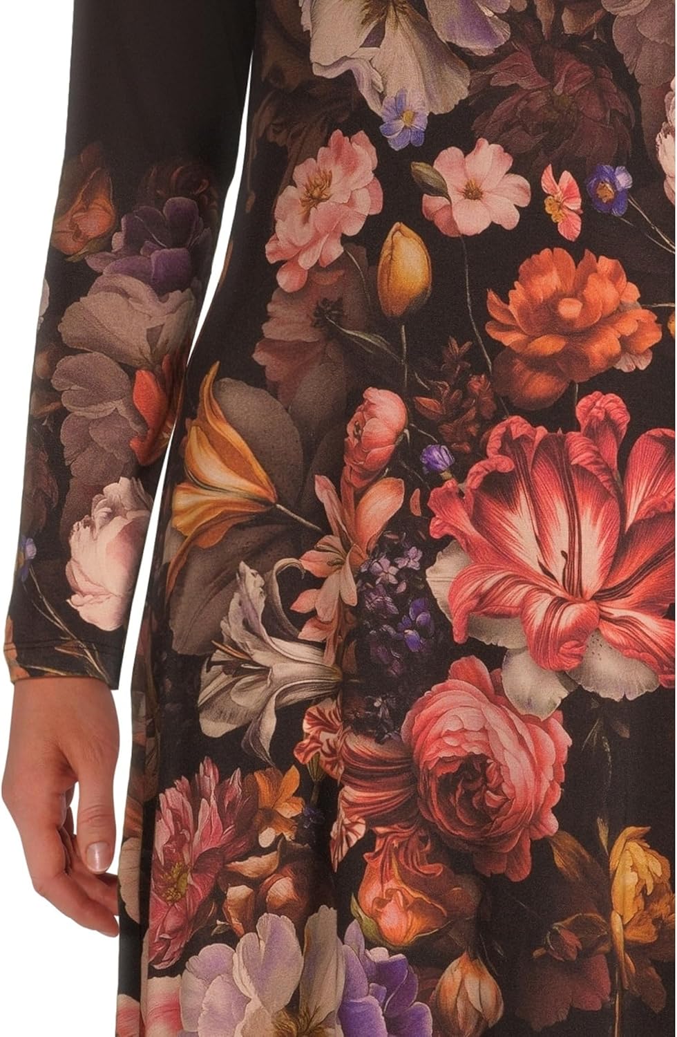 Johnny was Womens The Janie Favorite Long Sleeve Midi Dress- Beckett