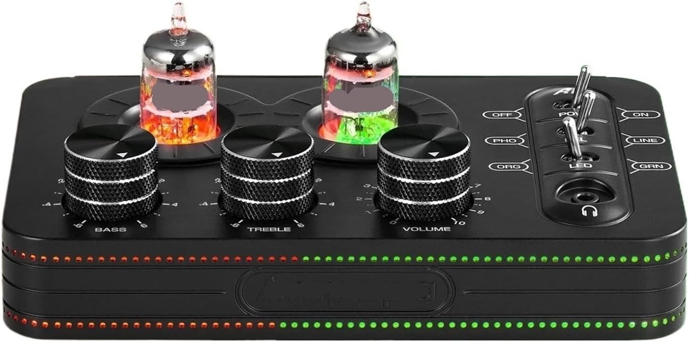 A1 Mini JAN5654 Tube Phono Preamplifier Stereo Desktop Audio Preamplifier HiFi Headphone Amplifier