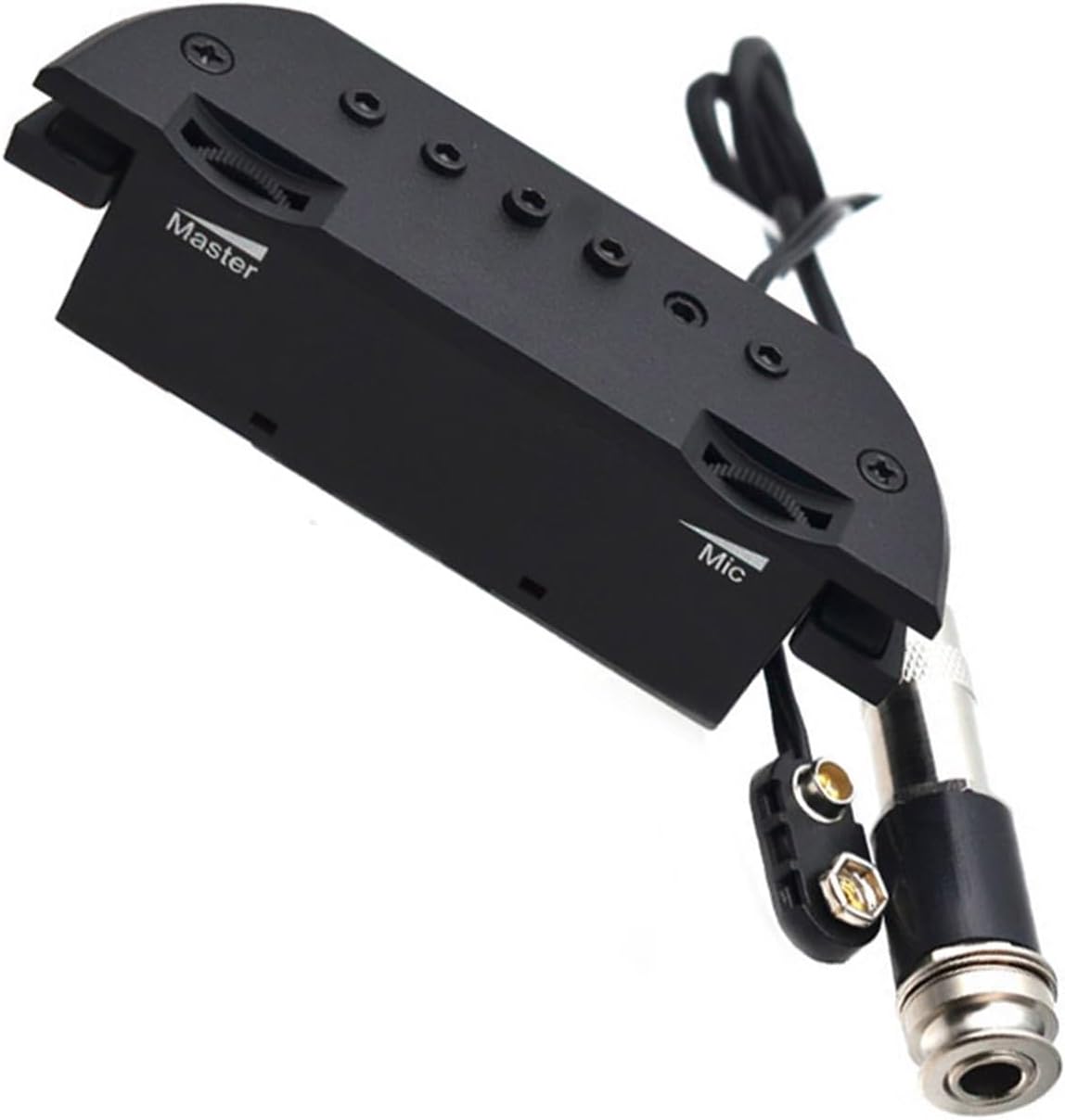 VENEKA Guitar Pickup Active Acoustic Guitar Pickup Humbucker Sound-Hole Pickup Magnetic Microphone Excellent Bass and Mid-Range Response