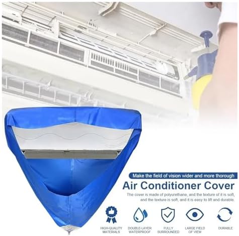 2.4m/3.2m Room Wall Mounted Air Conditioning Cleaning Bag: Split Air Conditioner Washing Cover For 1-3P Set Ac Cleaner Tube Kit(2.4m With tube)