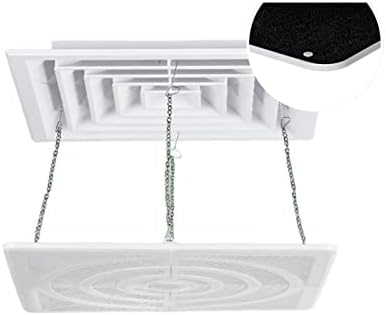 Central Air Conditioner Wind Deflector, Anti Direct Blowing, Wind Guide Cover Baffle, Suitable for Square Air Outlet Of Ceiling Unit, White