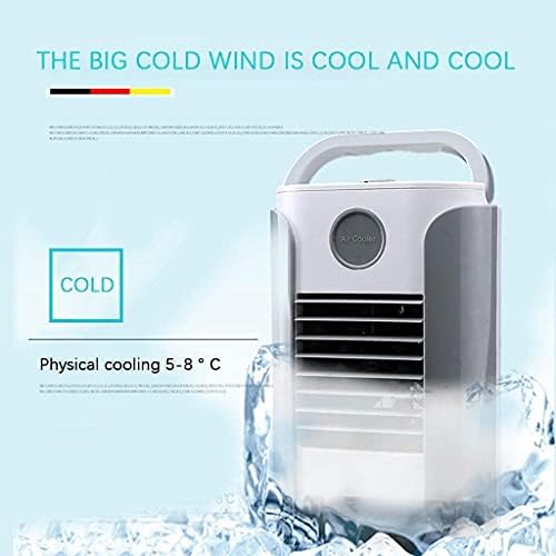 Mini Air Cooler, Portable Mini Air Condition, Personal Air Purifier USB Charging Air Conditioner Fan Refrigerator Air Cooler Nano Fan (Grey)