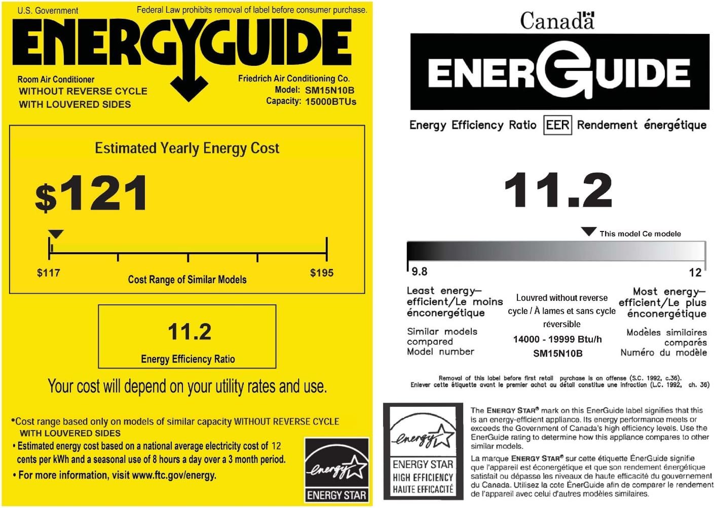 13,700 BTU - ENERGY STAR - 115 volt - 12.2 EER Kuhl Series Room Air Conditioner