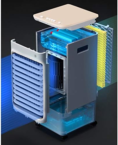 Portable Air Conditioner Fan Air Cooler, Air Conditioner Portable Evaporative Small Misting With Remote Control Humidifier Fan And Bladeless Noiseless Fan, For Office, Dorm, Room(Free Ice Tray)