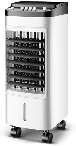 Air Conditioner Fan, Air Circulator Cooler Fans, Mobile Water Cooling Fan with Wheels, Wide-Angle Oscillation, for Family, Office or Dormitory