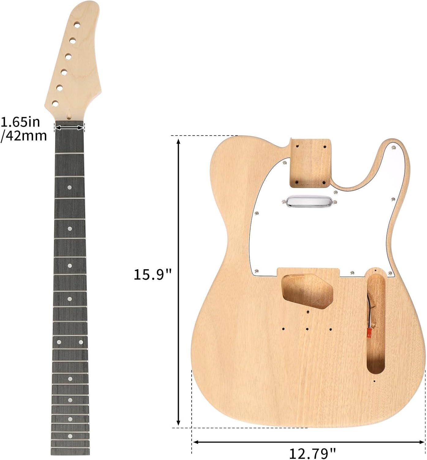 DIY TL single pickup peach blossom core guitar body TL electric guitar