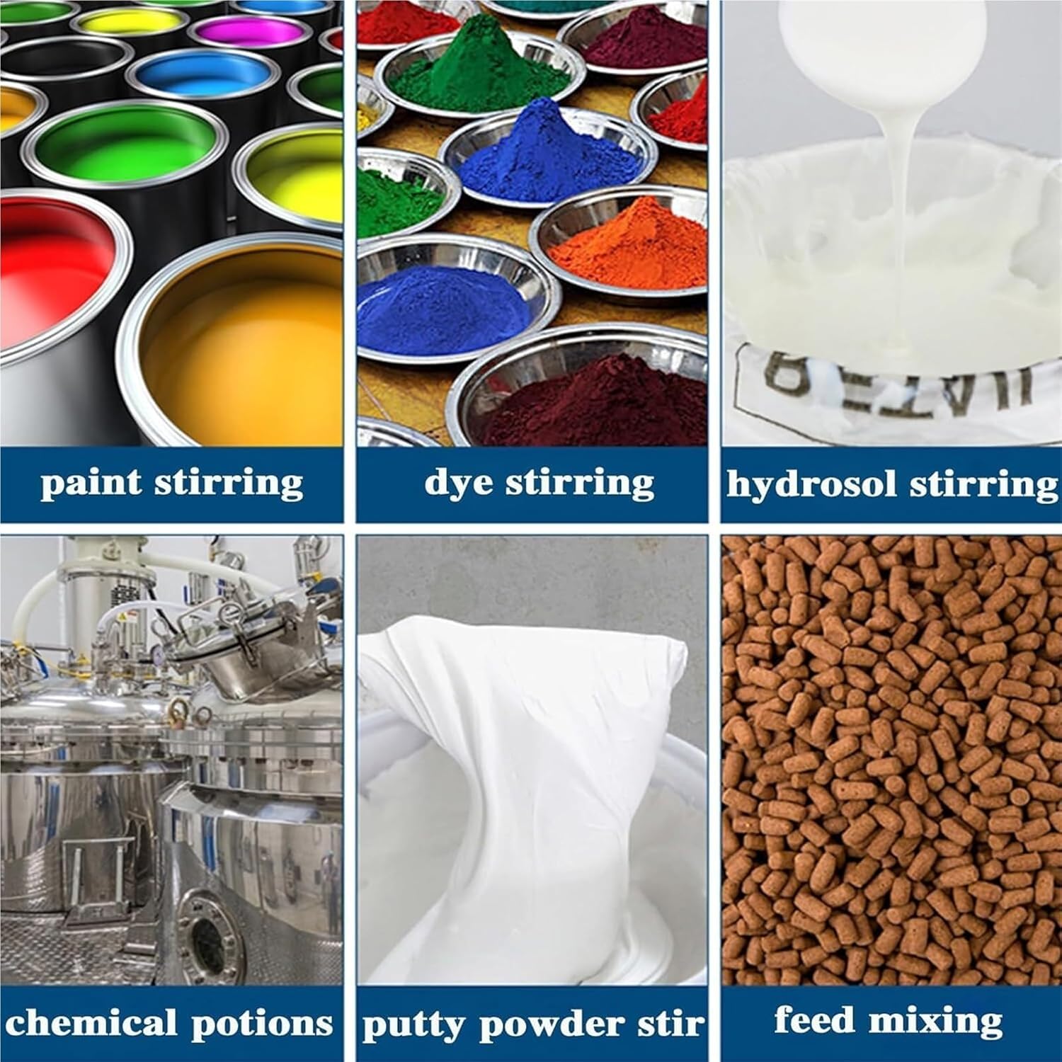 Pneumatic Paint Mixer, 5 Gallon 1/8HP Air Agitator, Paint Mix Machine with Stand, Height Adjustable, Mix Tool for Viscous Liquid Ink Dye,Stainless Steel Blade,Aluminum Alloy Blade(Aluminum Alloy Blade