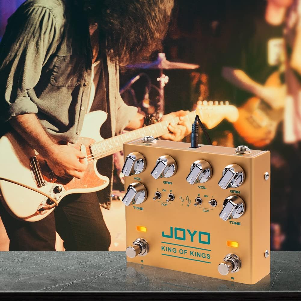 JOYO JF-22 Amplifier Simulator Distortion Pedal, R-20 Overdrive Effect Pedal and JF-21 Distortion Guitar Effect Pedal