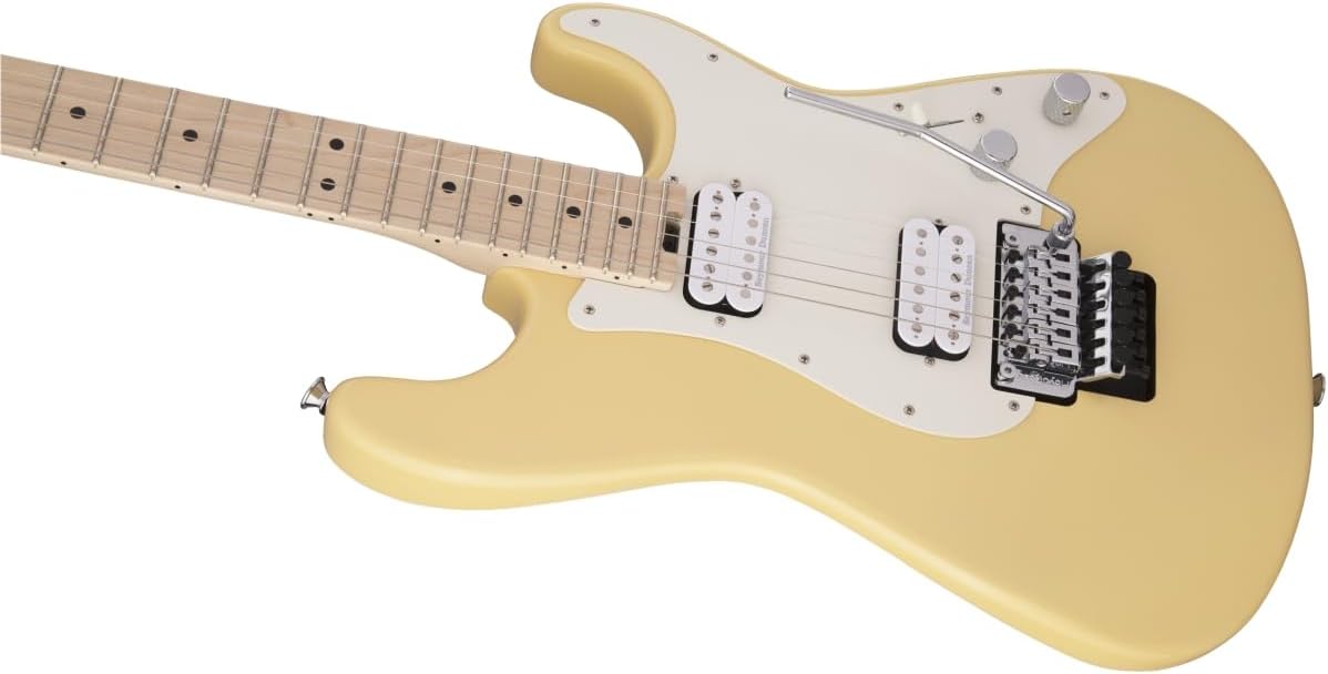 Charvel Pro-Mod So-Cal Style 1 HH FR M Electric Guitar, Maple Fingerboard (Vintage White)