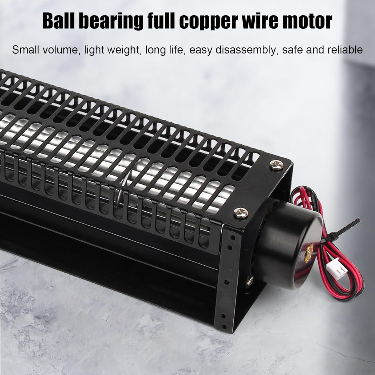 High Airflow Crossflow Ventilation Crossflow Fan 12/24V Cross Flow Fan for Smart Washing Machine Heating Stove (Color : 50090, Size : 12V)