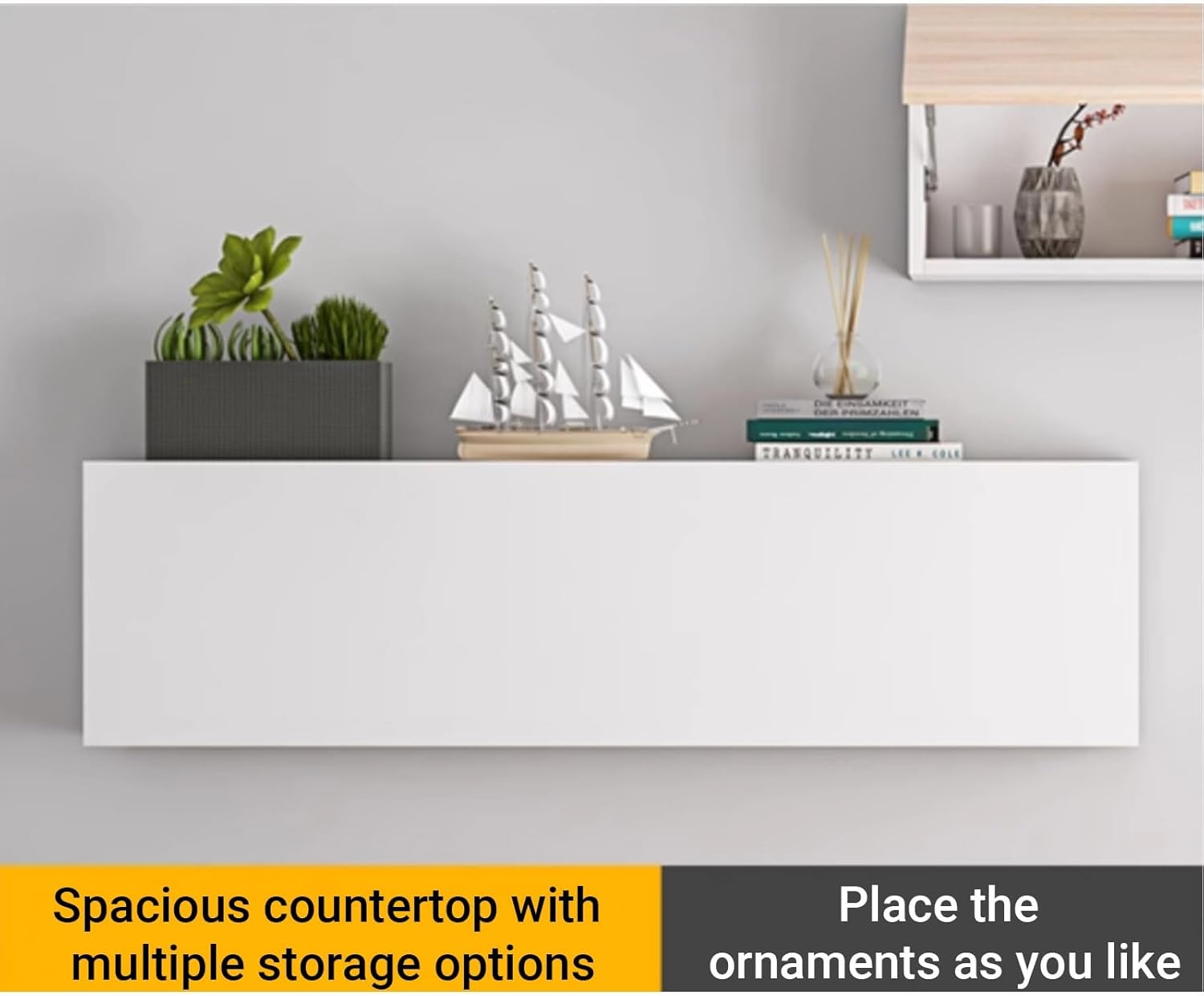 Solid Wood Wall Mounted Storage Cabinet,Space-Saving Wall-Mounted Organizer,Kitchen Organization Hanging Display Cabinet,Solid wood wall mounted display cabinet(E,60x20x33.6cm/23.6x7.8x13.2in)