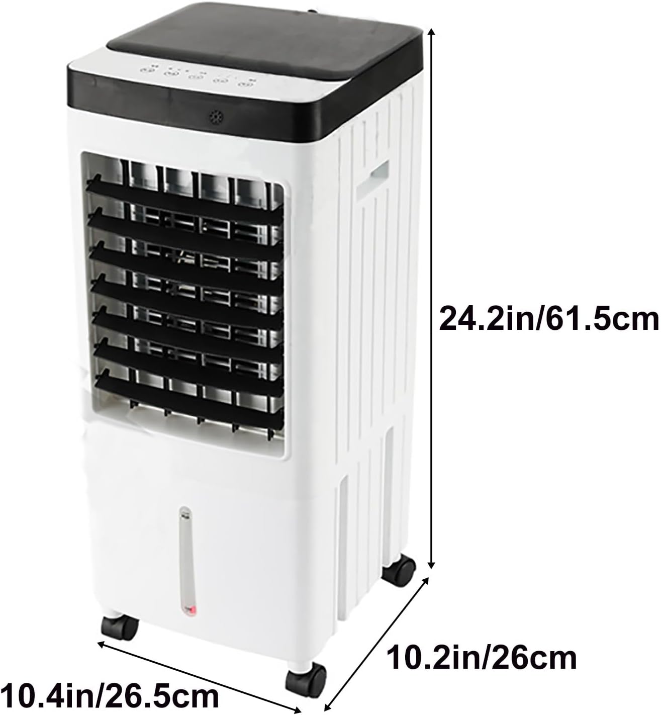 Cooling Fan, Portable Air Conditioner Fans, Water Cooling Fan with Universal Wheel, for Living Room, Bedroom and Office