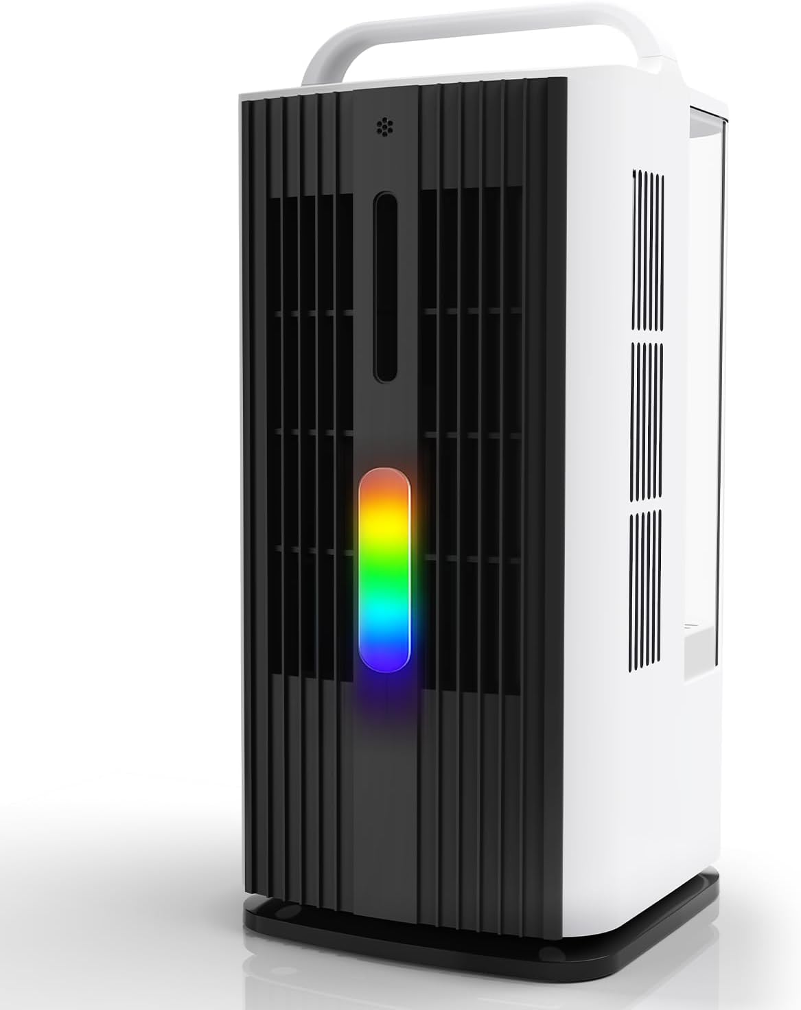 Portable Air Conditioner with Remote Control, 1700ml Evaporative Cooler with 7 Color LED Lights, 120° Oscillating Mini Air Conditioner with 3 Speeds & 7H Timer for Bedroom, Office Indoor Use