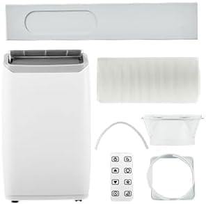 14,000 BTU Smart Portable Air Conditioner - Cools 750 Sq.Ft Spaces, Multi-Mode Cooling/Dehumidifying/Fan with 24H Timer & Sleep Mode, Ideal for Bedrooms & RVs (White).