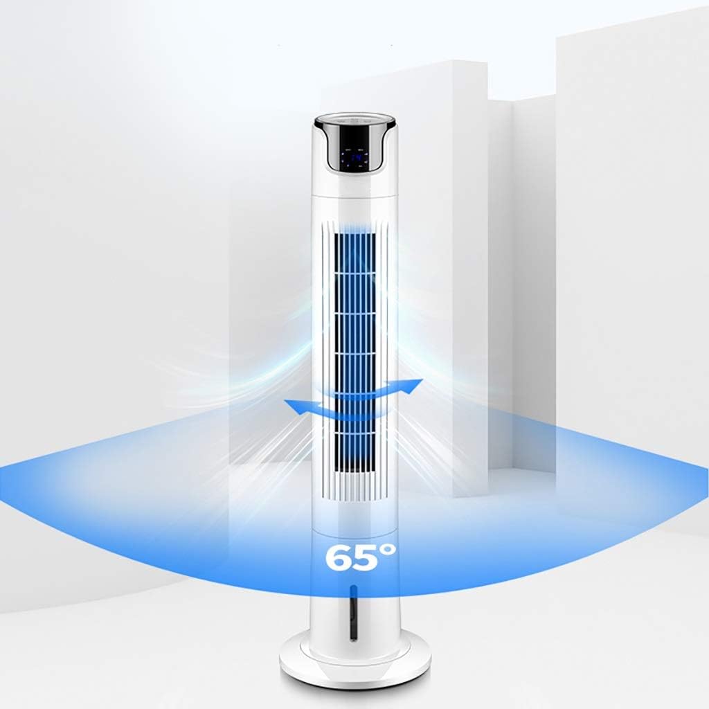 Portable Air Conditioner Fan Space Air Coolers Bladeless Portable Air Conditioning Unit Evaporative Cold Air Fan Single Cool LED Display Table Fan House Office Nightstand White