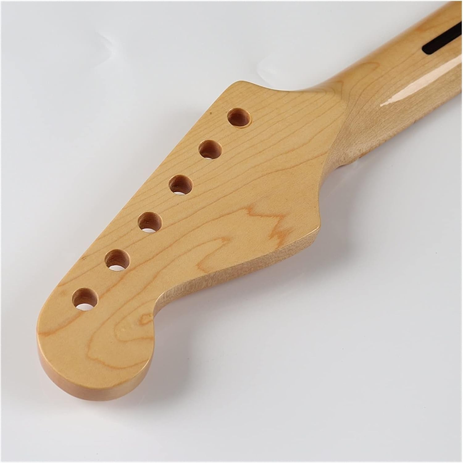ZUZU Electric Guitar Neck Tree Pattern Inlay Fretboard 24F Guitar Bow Canadian Maple Wood Neck Unfinished Guitar Neck